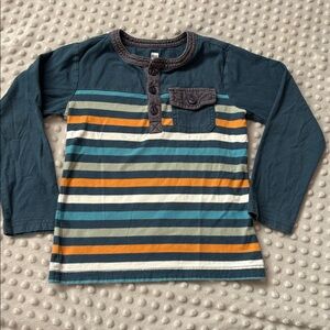 Tea Collection Striped Pocket Henley shirt size 5